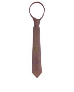 Hermes H Tie, Silk, Blue, 3*